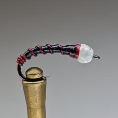 SNOWCONE CHIRONOMID (BLACK/RED WIRE) *TUNGSTEN*
