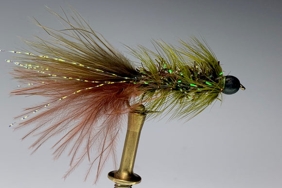 BLOOD TAIL BUGGER (OLIVE/BROWN) *TUNGSTEN*