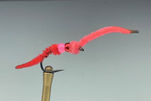 TWO TONE COLLARED WORM (BUBBLE GUM PINK/RED)