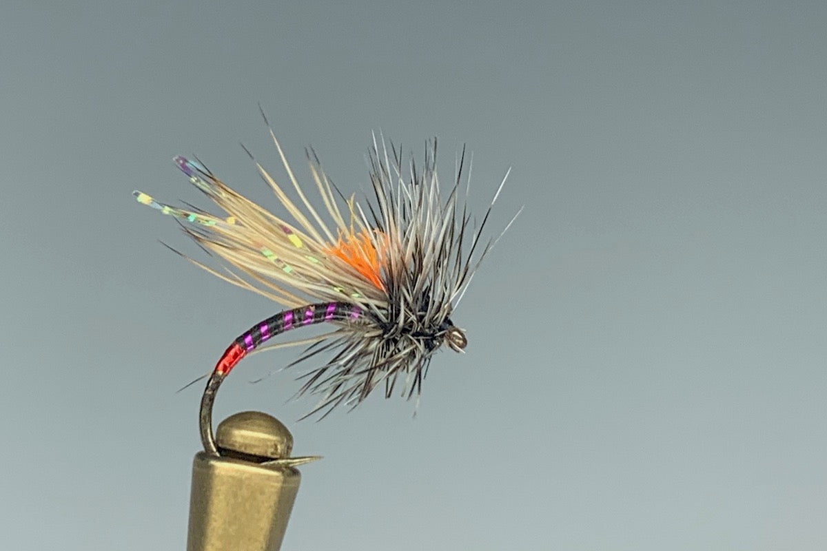 UV HOT SPOT CADDIS (PURPLE/BLACK)